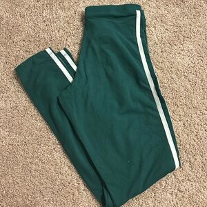Adidas green leggings